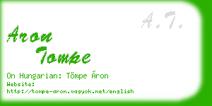 aron tompe business card