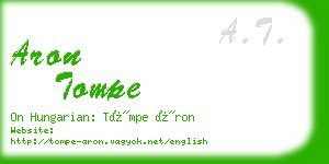 aron tompe business card